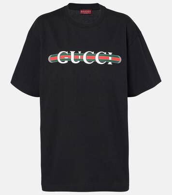 Gucci Lido printed cotton jersey T-shirt | Gucci