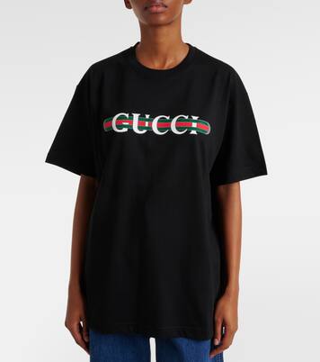 Gucci Lido printed cotton jersey T-shirt | Gucci
