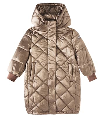 Quilted hooded coat | Monnalisa