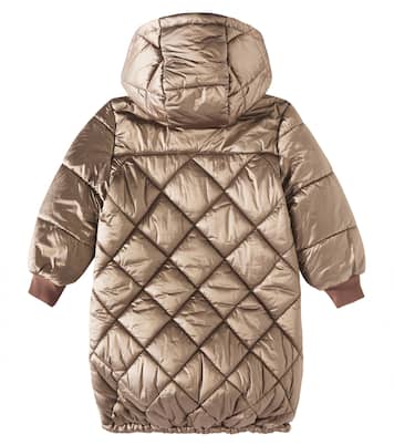Quilted hooded coat | Monnalisa