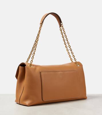 Medium leather shoulder bag | Prada