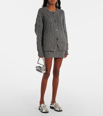 Loafers aus Metallic-Leder mit Kristallen | Mach & Mach