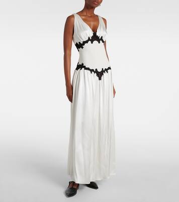 Abito lungo Highland in seta | Gabriela Hearst