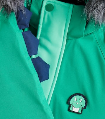 Dino faux fur-trimmed ski jacket | Roarsome