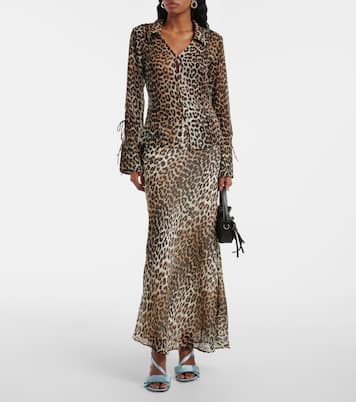 Big Bow satin sandals | Ganni