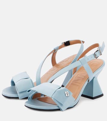 Big Bow satin sandals | Ganni