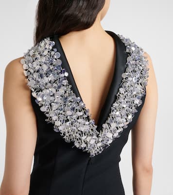 Holli embellished crêpe and satin gown | Safiyaa