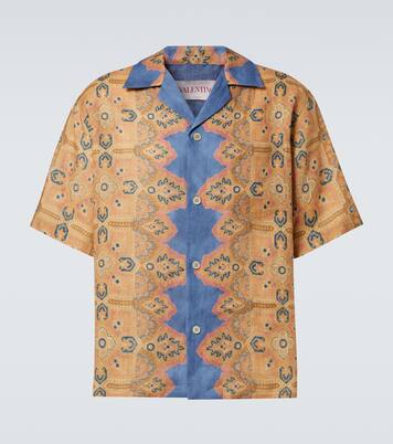 Camisa de lino estampada | Valentino
