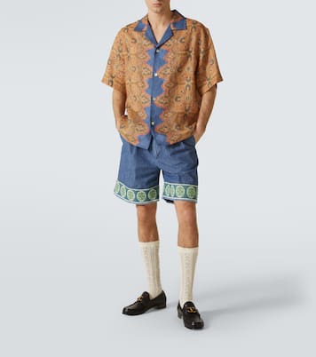 Camisa de lino estampada | Valentino