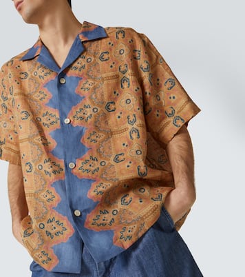 Camisa de lino estampada | Valentino