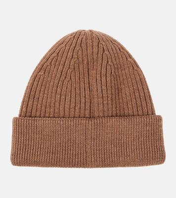 Logo ribbed-knit wool-blend beanie | Loewe