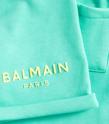 Baby cotton jersey sweatshorts | Balmain Kids