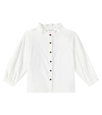 Fini ruffled cotton blouse | Donsje