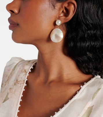 Orecchini pendenti Nerine in madreperla | Jennifer Behr