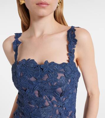 Guipure lace midi dress | Oscar de la Renta