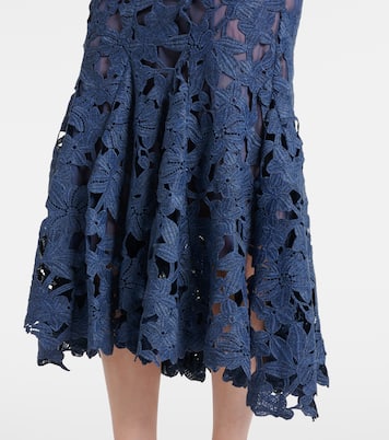 Guipure lace midi dress | Oscar de la Renta