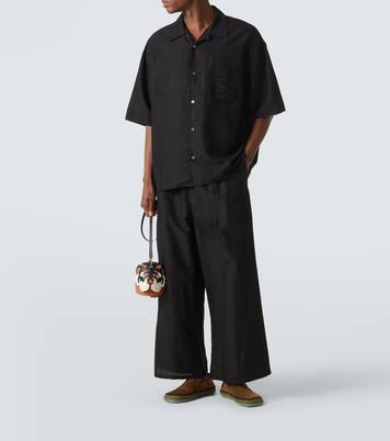 Paula's Ibiza cropped toile wide-leg pants | Loewe