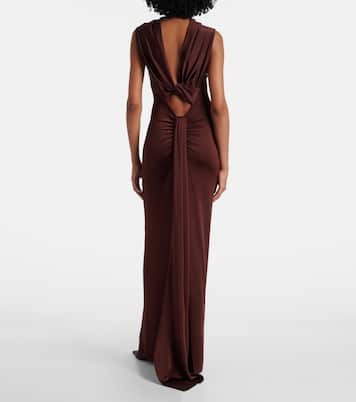 Draped jersey gown | Victoria Beckham