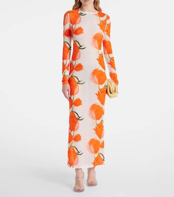 Vestido largo Selene floral | Alexandra Miro