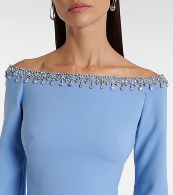 Robe longue Lime à perles fantaisie et cristaux | Jenny Packham