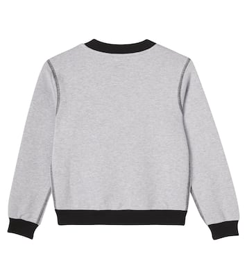 Logo cotton fleece sweatshirt | Dolce&Gabbana Kids