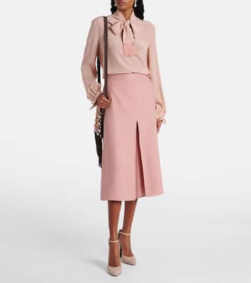 High-rise wide-leg skort | Valentino