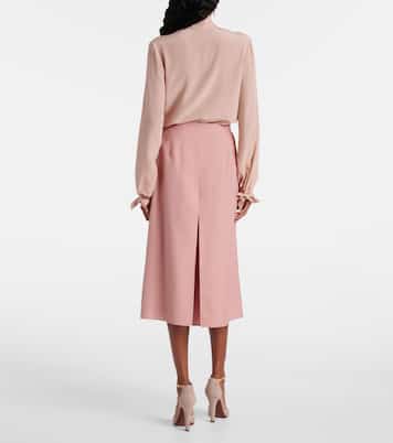 High-rise wide-leg skort | Valentino