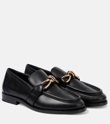 Astaire Knot leather loafers | Bottega Veneta