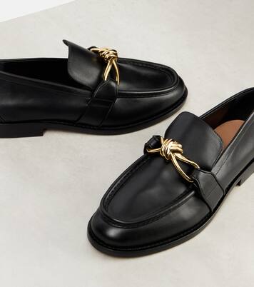 Astaire Knot leather loafers | Bottega Veneta