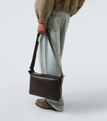 Tribeca Intrecciato leather crossbody bag | Bottega Veneta