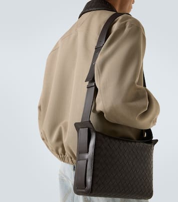 Tribeca Intrecciato leather crossbody bag | Bottega Veneta