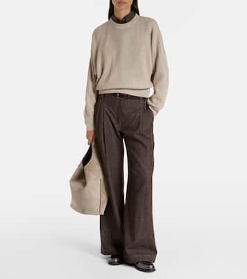 Jersey en mezcla de cachemir | Brunello Cucinelli