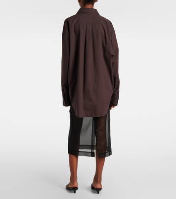 Ornella oversized cotton shirt | The Frankie Shop