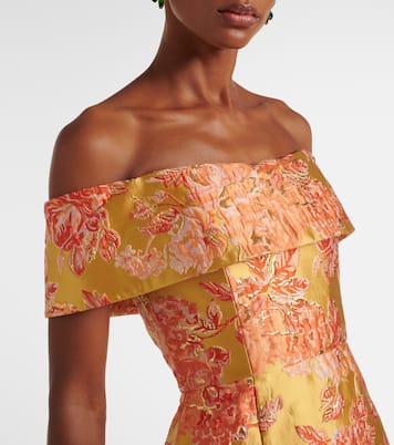 Clover embellished floral gown  | Markarian