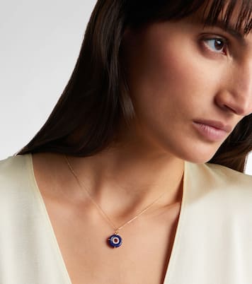 Collier en or 14 ct, lapis-lazuli et diamants | Mateo
