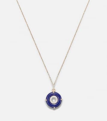 Collier en or 14 ct, lapis-lazuli et diamants | Mateo