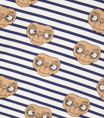 x E.T. striped cotton-blend jersey T-shirt | Mini Rodini