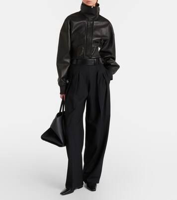 Ossido leather blouson jacket | Sportmax
