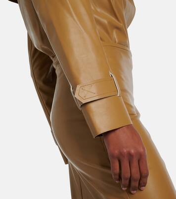 Double-breasted PU bodysuit | Norma Kamali