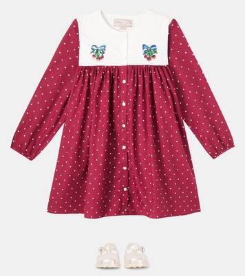 Muna polka-dot sequined cotton dress | Konges Sløjd