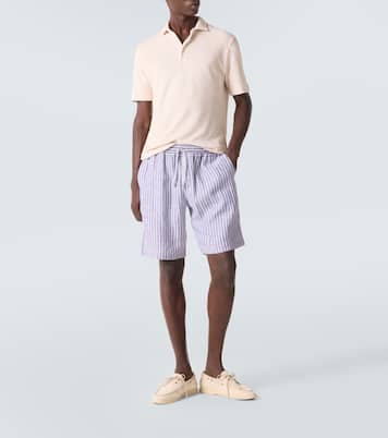 Mondial cotton terry polo shirt | Fedeli