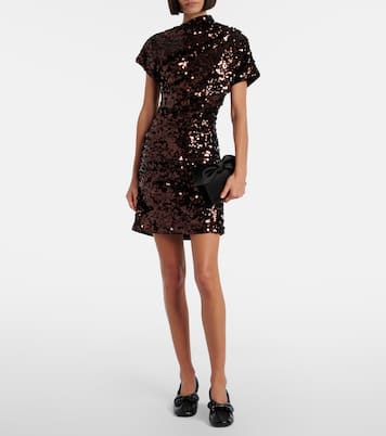 Minikleid mit Pailletten | Ganni