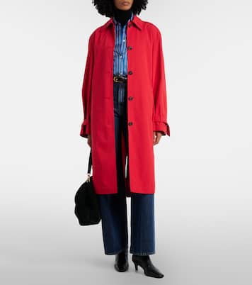 Striped oversized silk shirt | Toteme