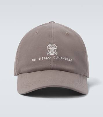 Logo embroidered cotton baseball cap | Brunello Cucinelli