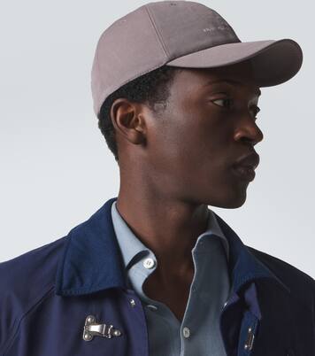 Logo embroidered cotton baseball cap | Brunello Cucinelli
