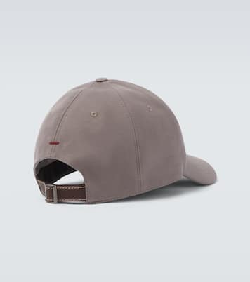 Logo embroidered cotton baseball cap | Brunello Cucinelli
