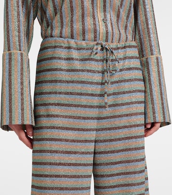 Lumière striped wide-leg pants | Oséree