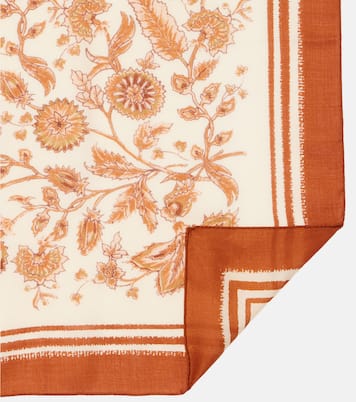 Floral cashmere and silk scarf | Loro Piana