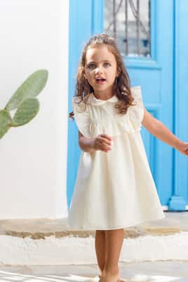 Baby - Abito in misto cotone con volant | Tartine et Chocolat