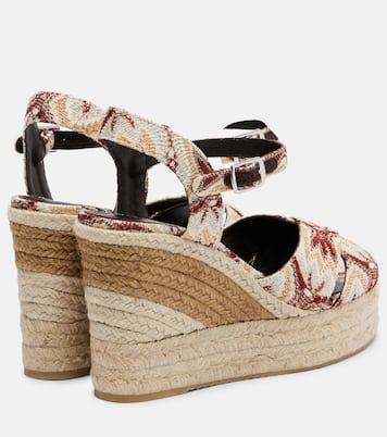 Carmen 110 lamé espadrille wedges | Missoni